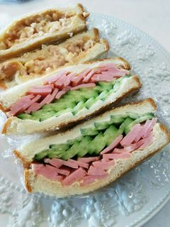 ハムときゅうりのサンドイッチ-レシピのメイン写真