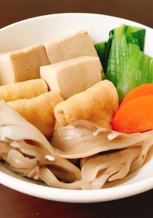入れて煮るだけ！高野豆腐の簡単減塩煮物-レシピのメイン写真