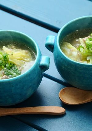 キャベツとひき肉のスープ-レシピのメイン写真