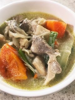 鶏もも肉のズボラ豆乳スープ-レシピのメイン写真