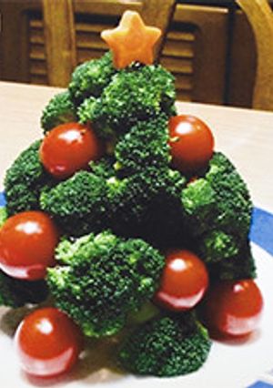 ブロッコリーとミニトマトのツリー-レシピのメイン写真