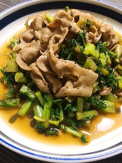 簡単&低糖質♪「大根葉と豚肉炒め」-レシピのメイン写真
