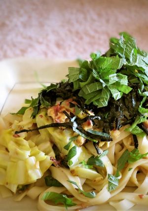 大葉とコンビーフの焼うどん-レシピのメイン写真