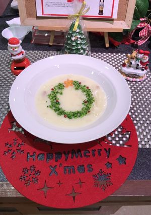 簡単！ステキなクリスマスリースのシチュー-レシピのメイン写真