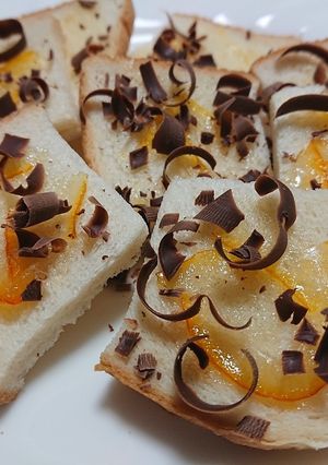 レンジ☆マーマレード＆チョコ食パンラスク-レシピのメイン写真