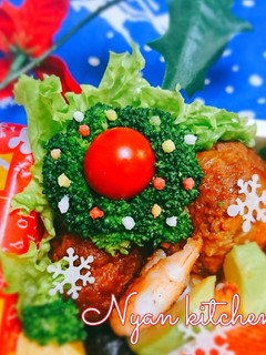 『リース風』ブロッコリーとミニトマト♪-レシピのメイン写真