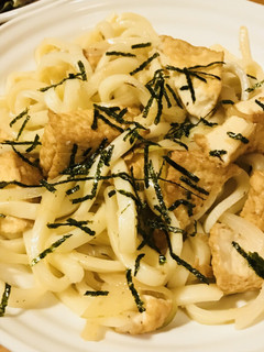 さっぱりポン酢風味の厚揚げ焼きうどん-レシピのメイン写真