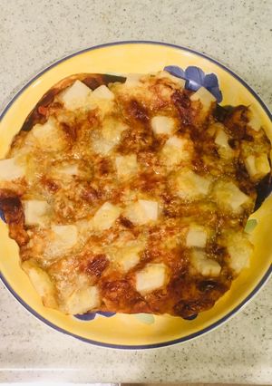 もち明太子のもんじゃピザ-レシピのメイン写真