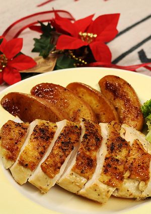 りんごとチキンのハーブソテー-レシピのメイン写真