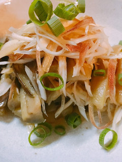 みょうがと長葱のナスの煮びたし-レシピのメイン写真