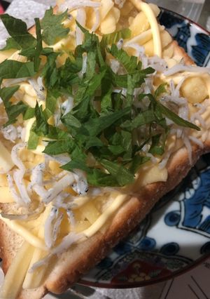 【朝ごはん】しらすチーズ大葉トースト-レシピのメイン写真