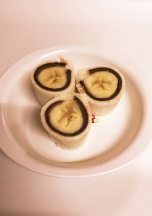 ❁チョコバナナのロールサンド❁-レシピのメイン写真