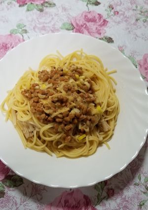 納豆パスタ(2人分)-レシピのメイン写真