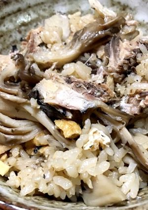鯖水煮缶で 具沢山の炊き込みご飯-レシピのメイン写真