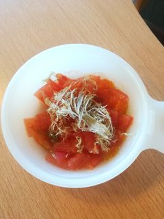 離乳食 トマトのとろろ昆布和え-レシピのメイン写真