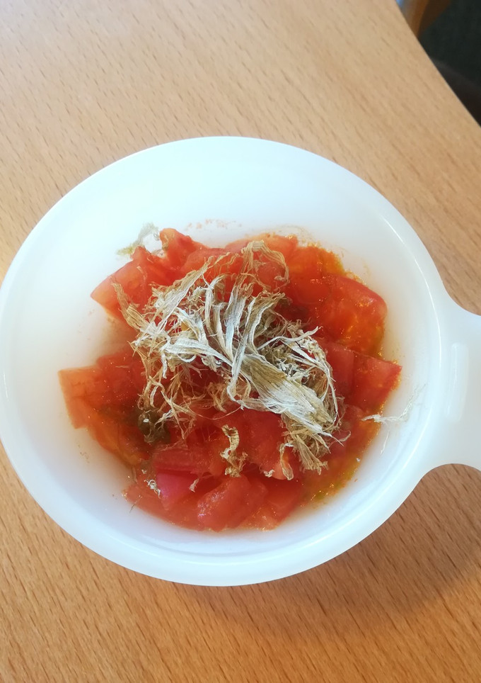 離乳食 トマトのとろろ昆布和え-レシピのメイン写真