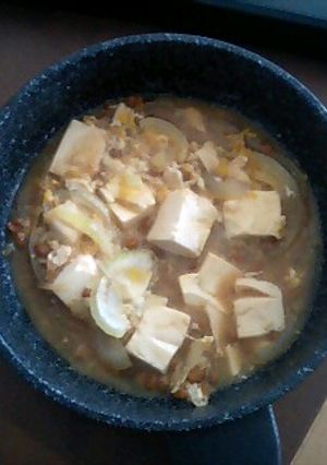 ヘルシー!ローカロリー豆腐と納豆の親子丼-レシピのメイン写真