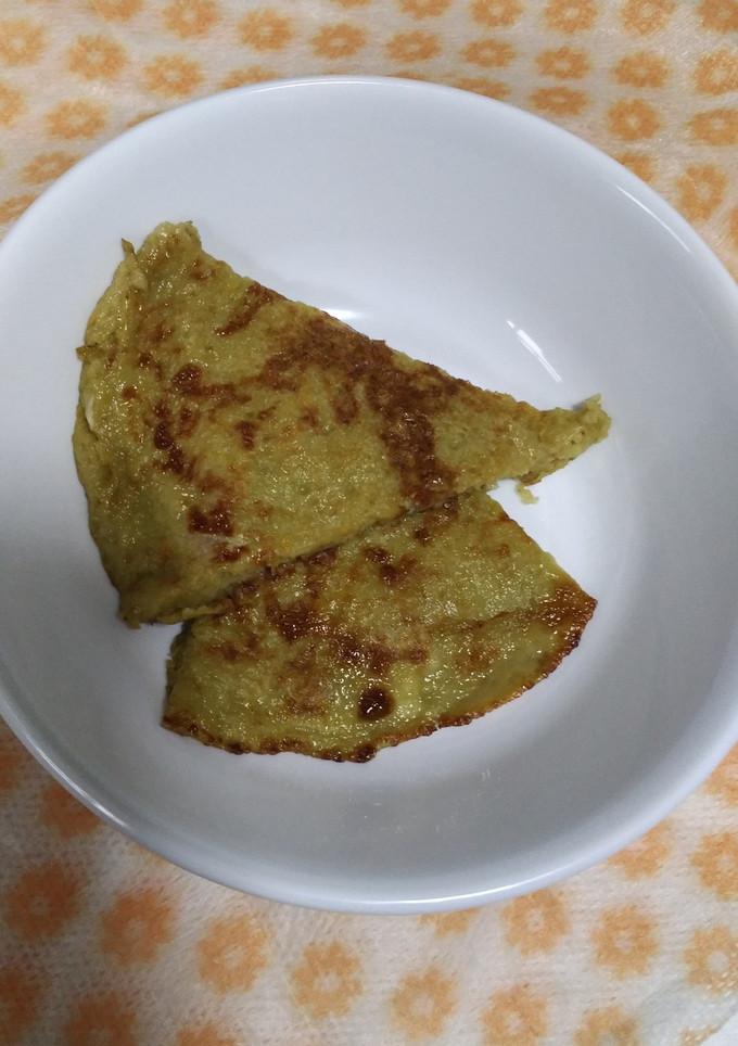 離乳食後期　じゃがいもと卵のお好み焼き風-レシピのメイン写真