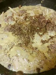 豚肉とキノコの豆乳煮（カレー風味）-レシピのメイン写真