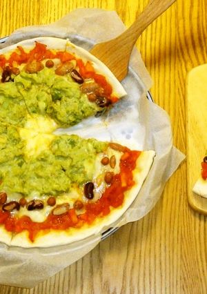 クリスマスに簡単ツリーピザ加えませんか❓-レシピのメイン写真