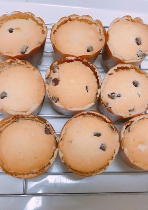 甘過ぎないチョコチップカップケーキ-レシピのメイン写真