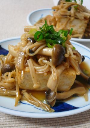 バター風味の豆腐☆きのこソースがけ-レシピのメイン写真