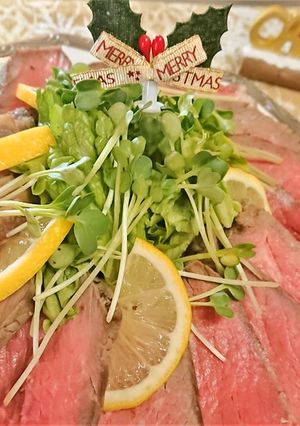 クリスマス！湯せんで簡単！ローストビーフ-レシピのメイン写真