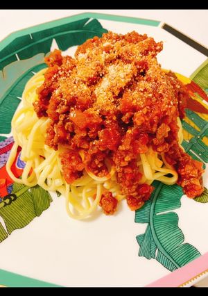 ごろごろミートソースパスタ-レシピのメイン写真