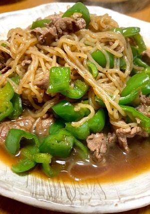 ピーマンと牛肉のきんぴら炒め-レシピのメイン写真