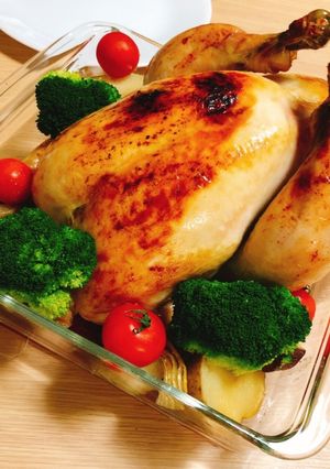絶品！柔らか丸鶏ローストチキン-レシピのメイン写真