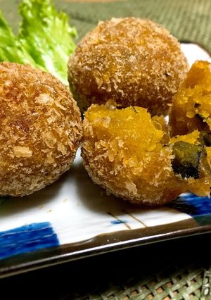 南瓜の煮物リメイク♡早業！南瓜コロッケ-レシピのメイン写真