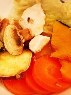 炊飯器で作るメイン料理♪ 蒸し野菜と鶏肉-レシピのメイン写真