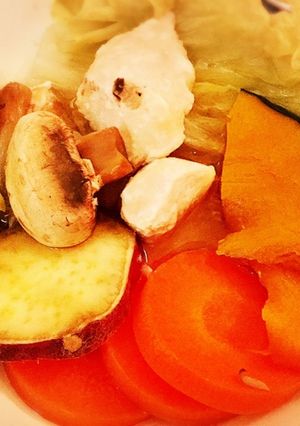 炊飯器で作るメイン料理♪ 蒸し野菜と鶏肉-レシピのメイン写真