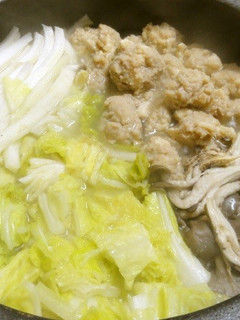 *鶏と豚のだんご鍋*-レシピのメイン写真