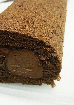 簡単★チョコレートロールケーキ♪-レシピのメイン写真