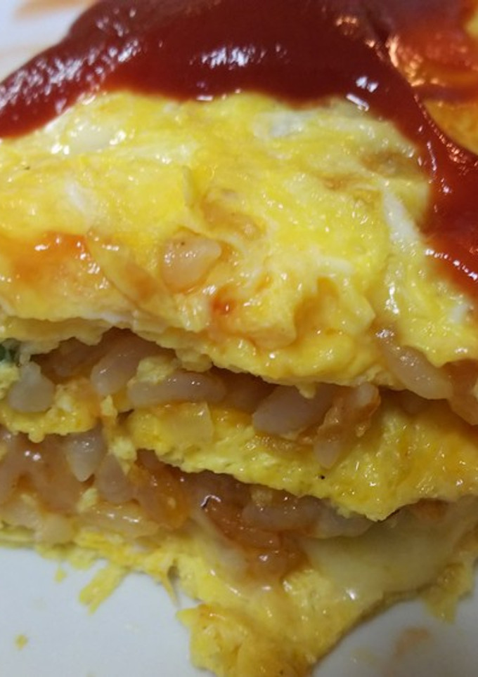 簡単絶品・卵焼き風のオムライス-レシピのメイン写真