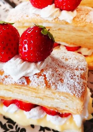 市販のパイシートで簡単ミルフィーユ♡-レシピのメイン写真