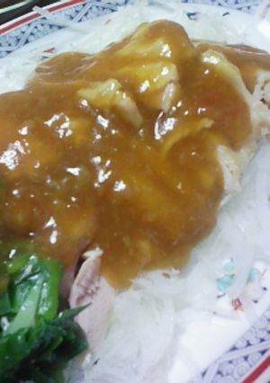 鶏肉の梅あんかけ-レシピのメイン写真