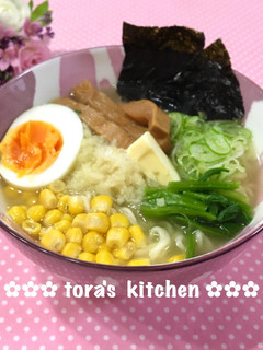 サッポロ一番塩ラーメン☘️我が家の定番-レシピのメイン写真