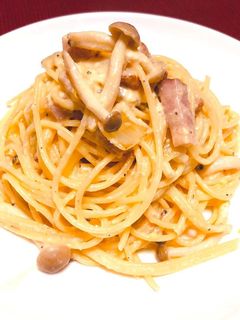 簡単☆クリームなし濃厚カルボナーラ-レシピのメイン写真
