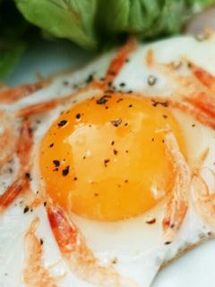 桜えびの目玉焼き-レシピのメイン写真