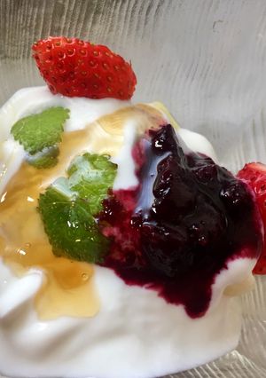 レモンバームヨーグルト-レシピのメイン写真