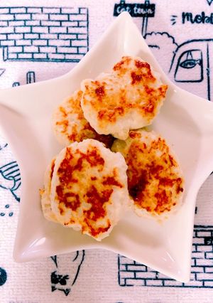 離乳食 中期7ヶ月〜鶏ひき肉のハンバーグ-レシピのメイン写真