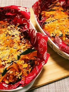 ホクホクカボチャのミートソース焼き♪-レシピのメイン写真