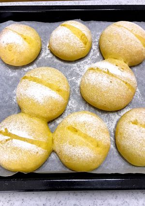 【HB】ふわもち離乳食用 かぼちゃパン-レシピのメイン写真