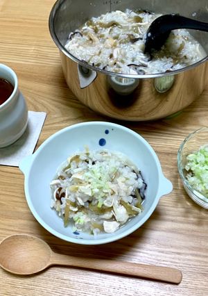 食感が楽しい♡鶏胸とザーサイの中華粥-レシピのメイン写真