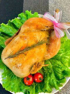 *オーブンで簡単!丸鶏のローストチキン*-レシピのメイン写真
