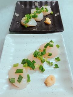 のせただけ。帆立の貝柱のお刺身-レシピのメイン写真