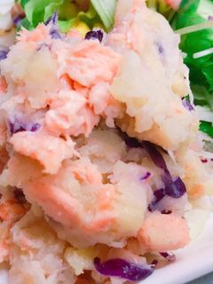 レンチンで時短!焼き鮭のポテトサラダ-レシピのメイン写真