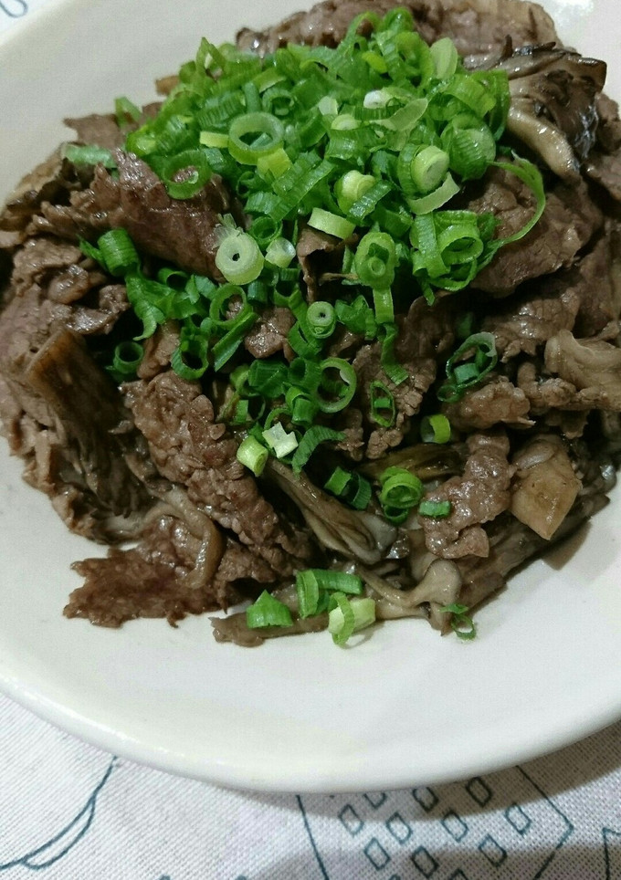 舞茸と牛しゃぶ肉のオイスター炒め-レシピのメイン写真